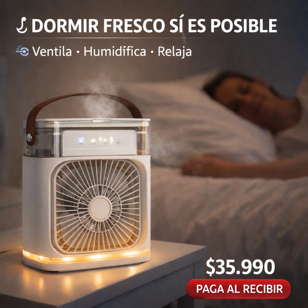 Ventilador Humidificador Aire 2 En 1