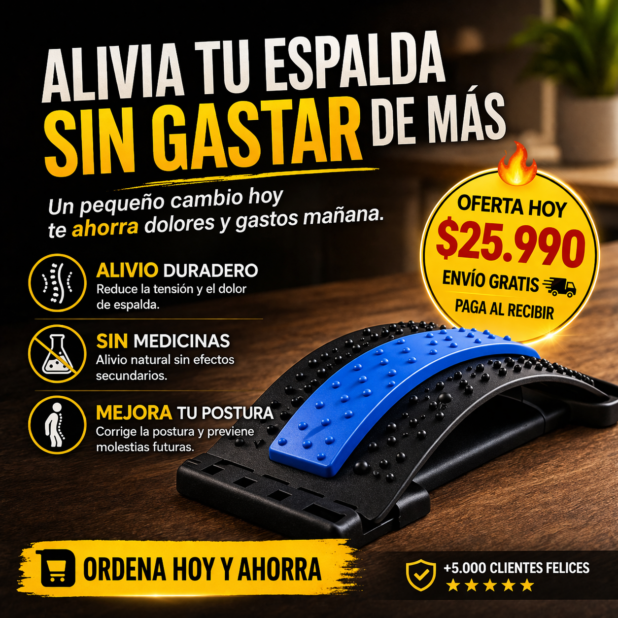 Masajeador Estirador Lumbar