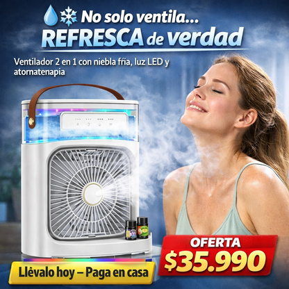 Ventilador Humidificador Aire 2 En 1