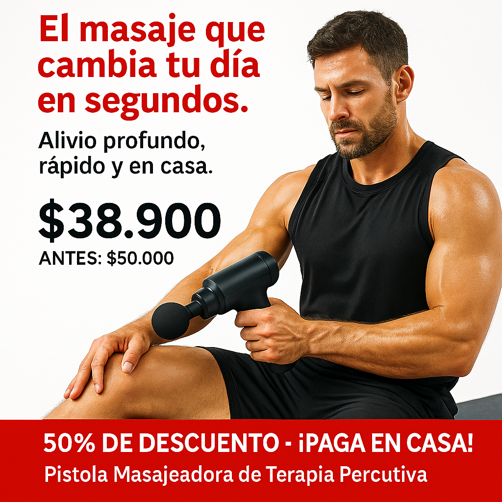 Pistola Masajeadora de terapia Percutiva