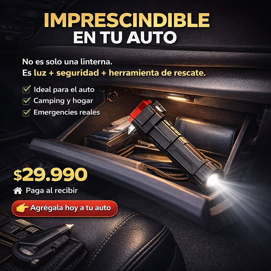 Linterna Multifuncional 4 En 1 Recargable