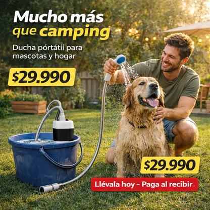 Ducha Portatil Para Camping Recargable