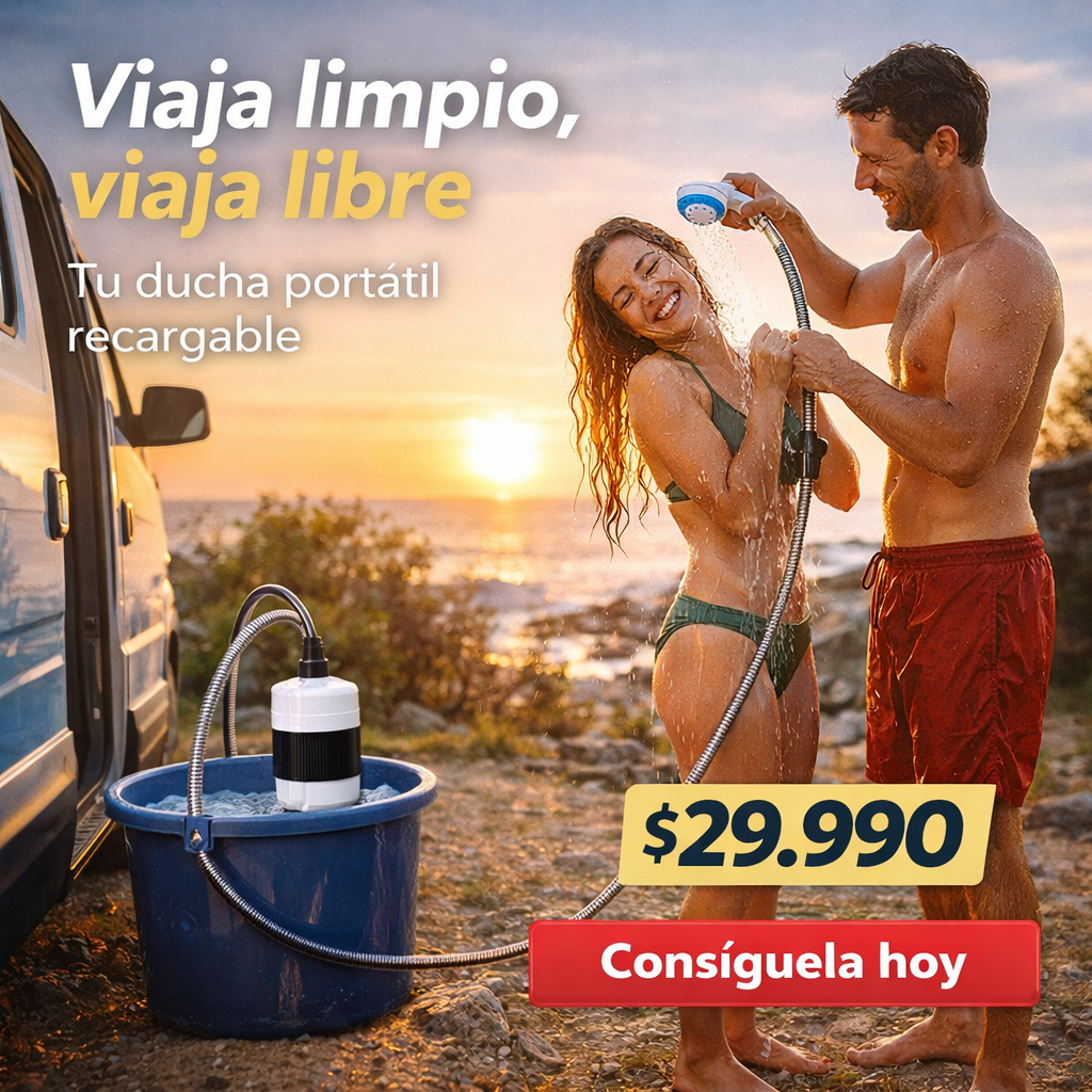 Ducha Portatil Para Camping Recargable