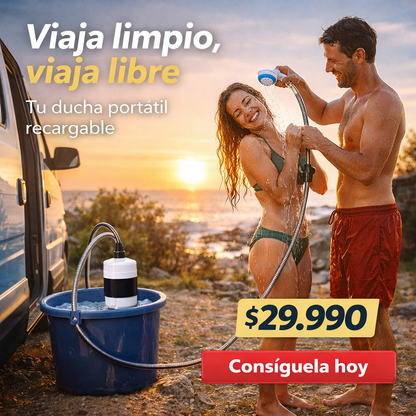 Ducha Portatil Para Camping Recargable