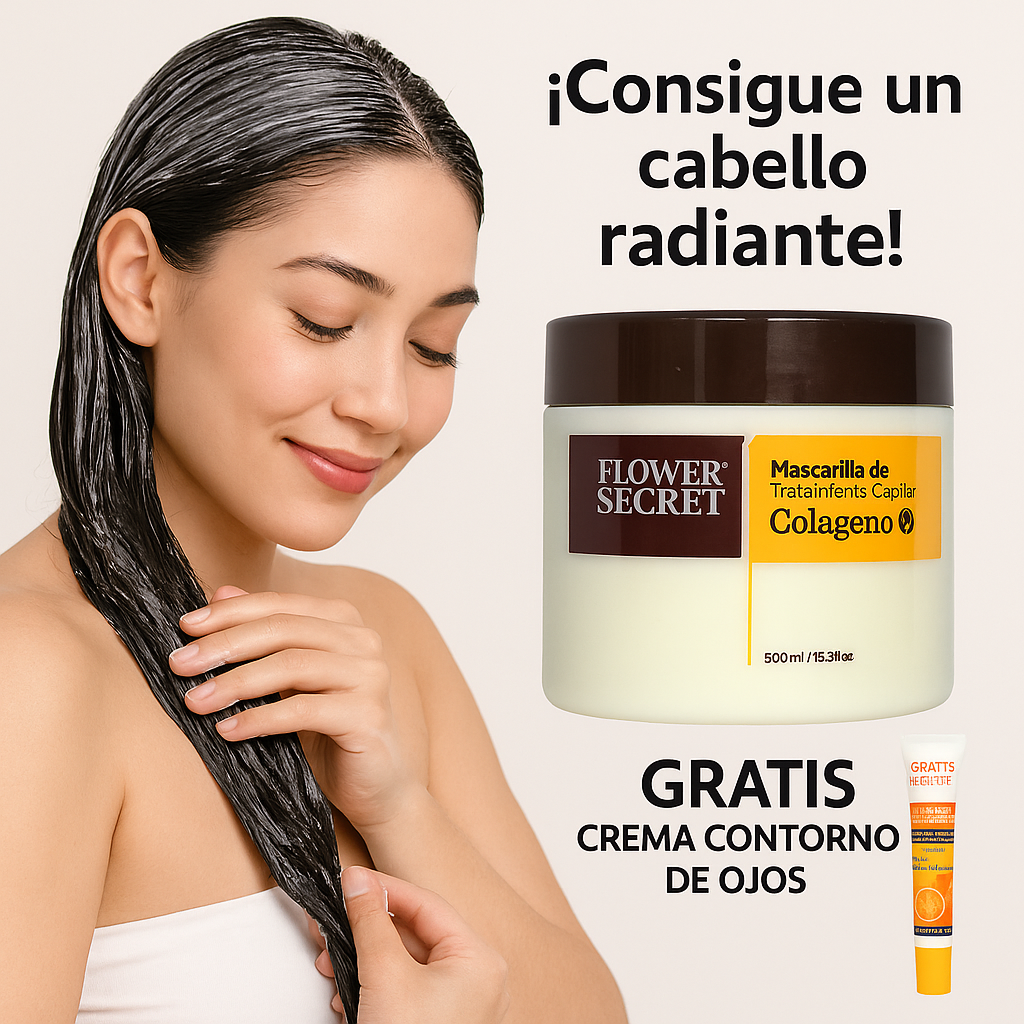 Mascarilla Tratamiento Capilar Colageno + Crema contorno de ojos (Gratis)