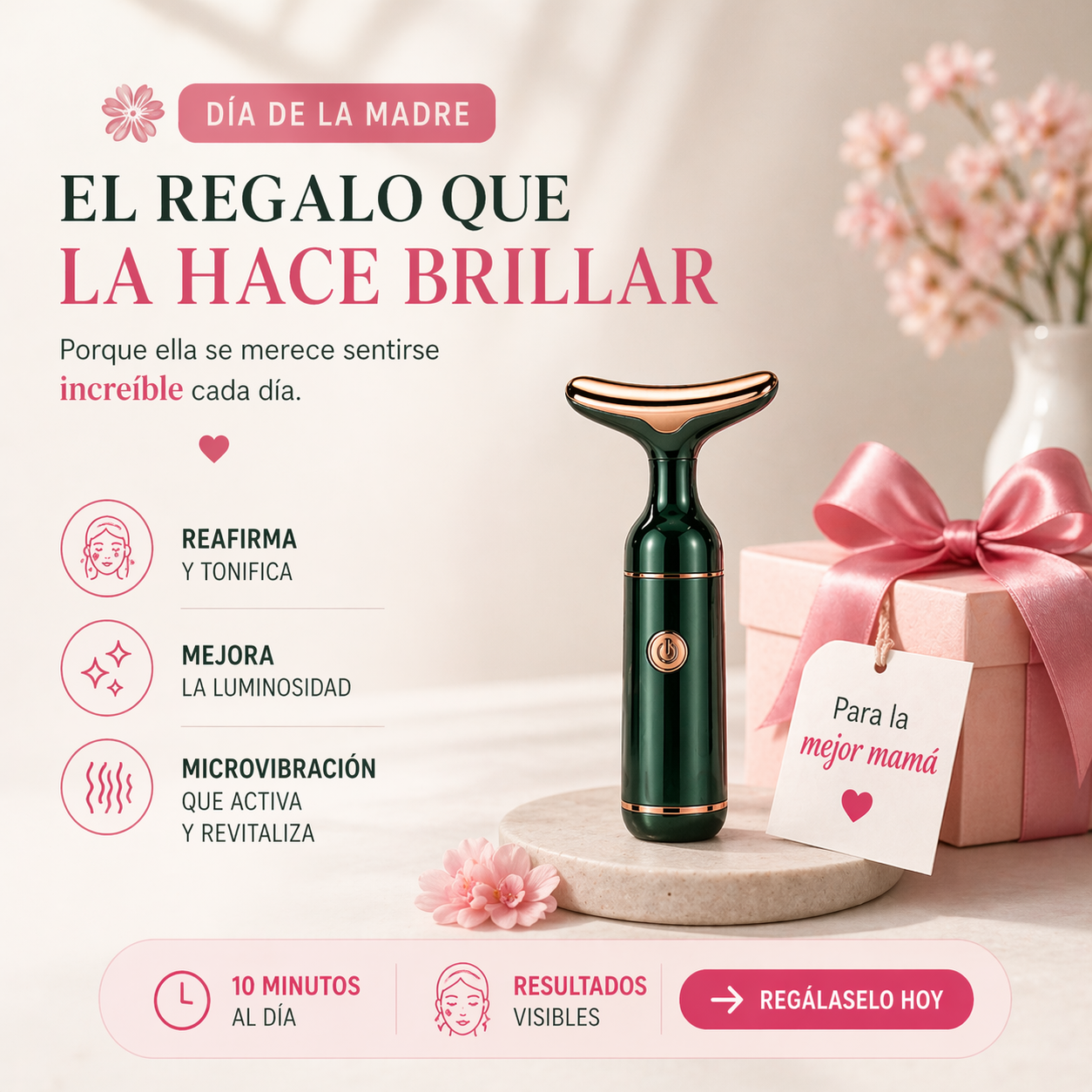 Masajeador Eléctrico Facial 3 en 1