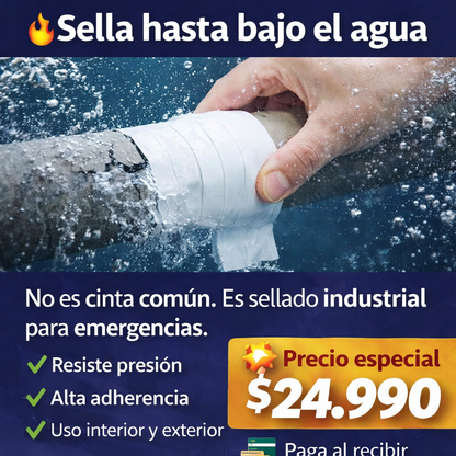 Cinta Adhesiva Selladora Reparadora 6 M