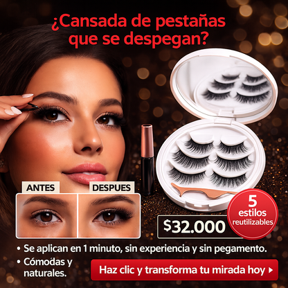 PESTAÑAS MAGNETICAS REUTILIZABLES