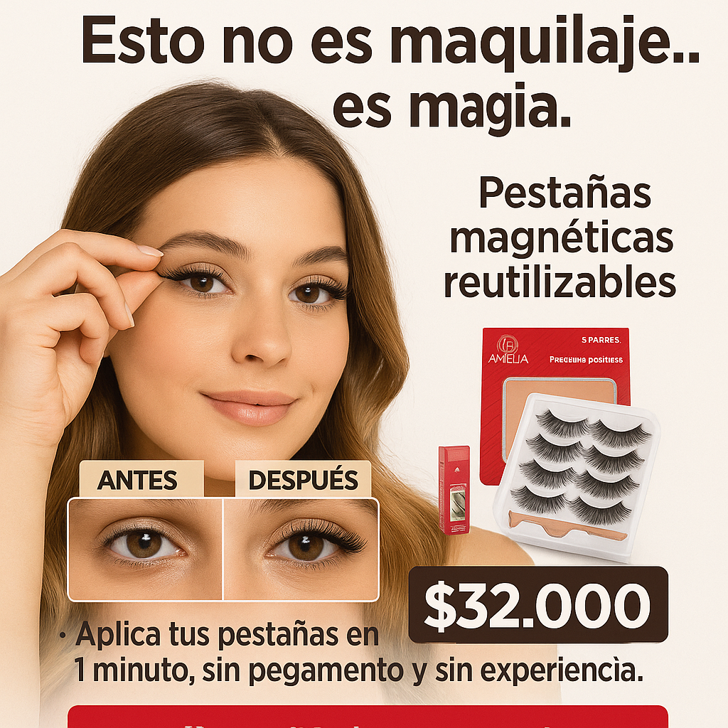 PESTAÑAS MAGNETICAS REUTILIZABLES