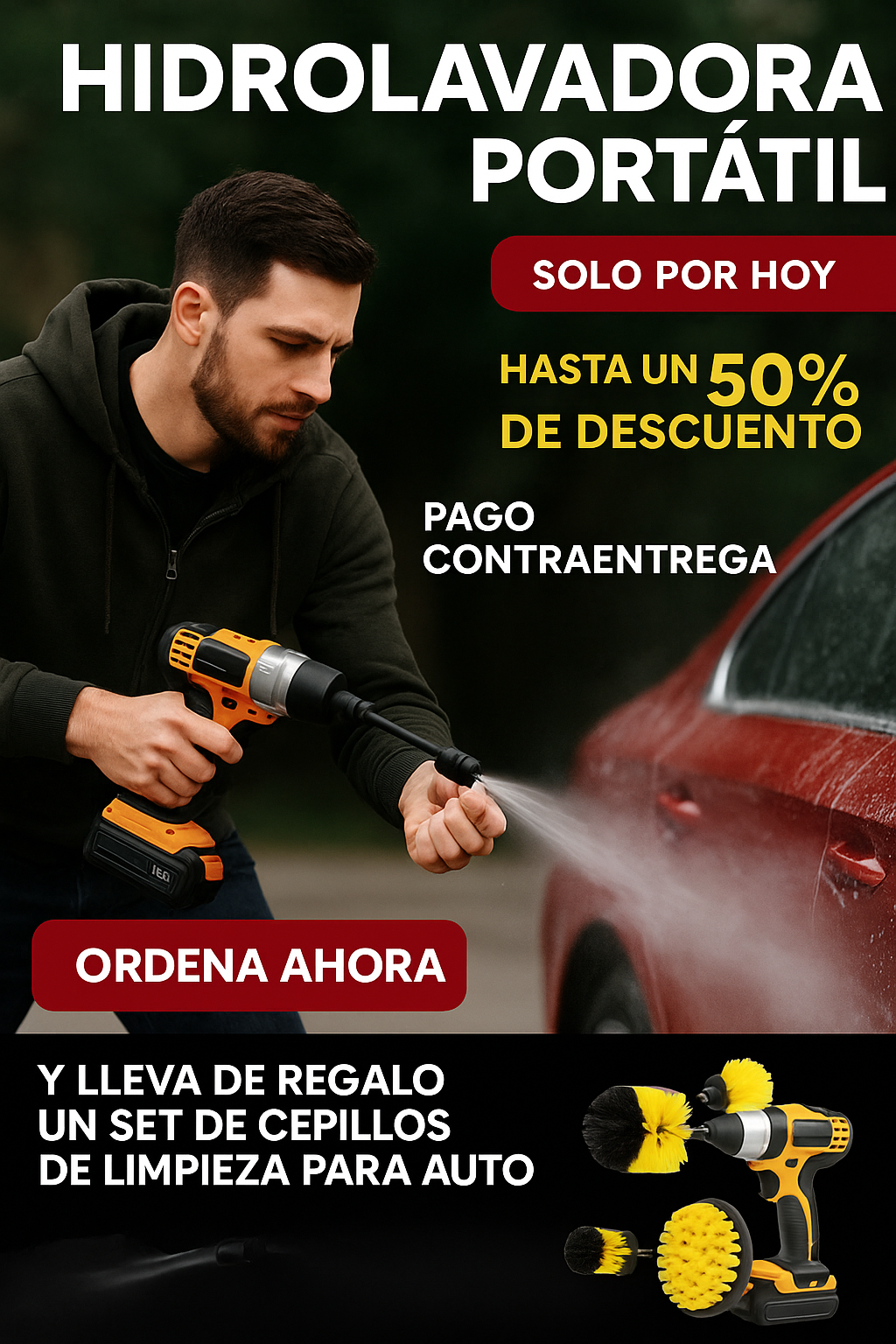 HIDROLAVADORA PORTATIL DOS BATERIAS