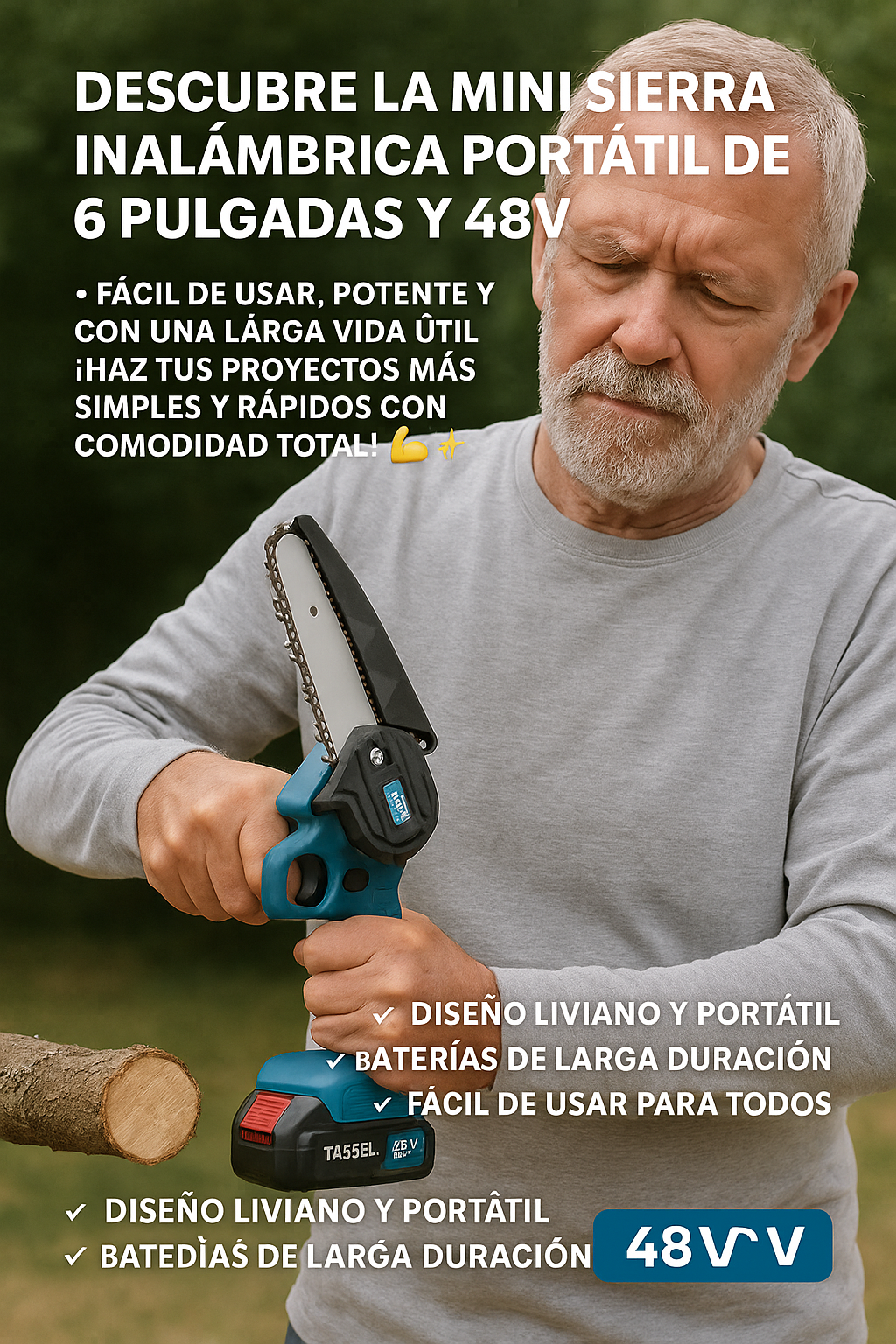 Mini Sierra 6 Electrica  2 Baterias