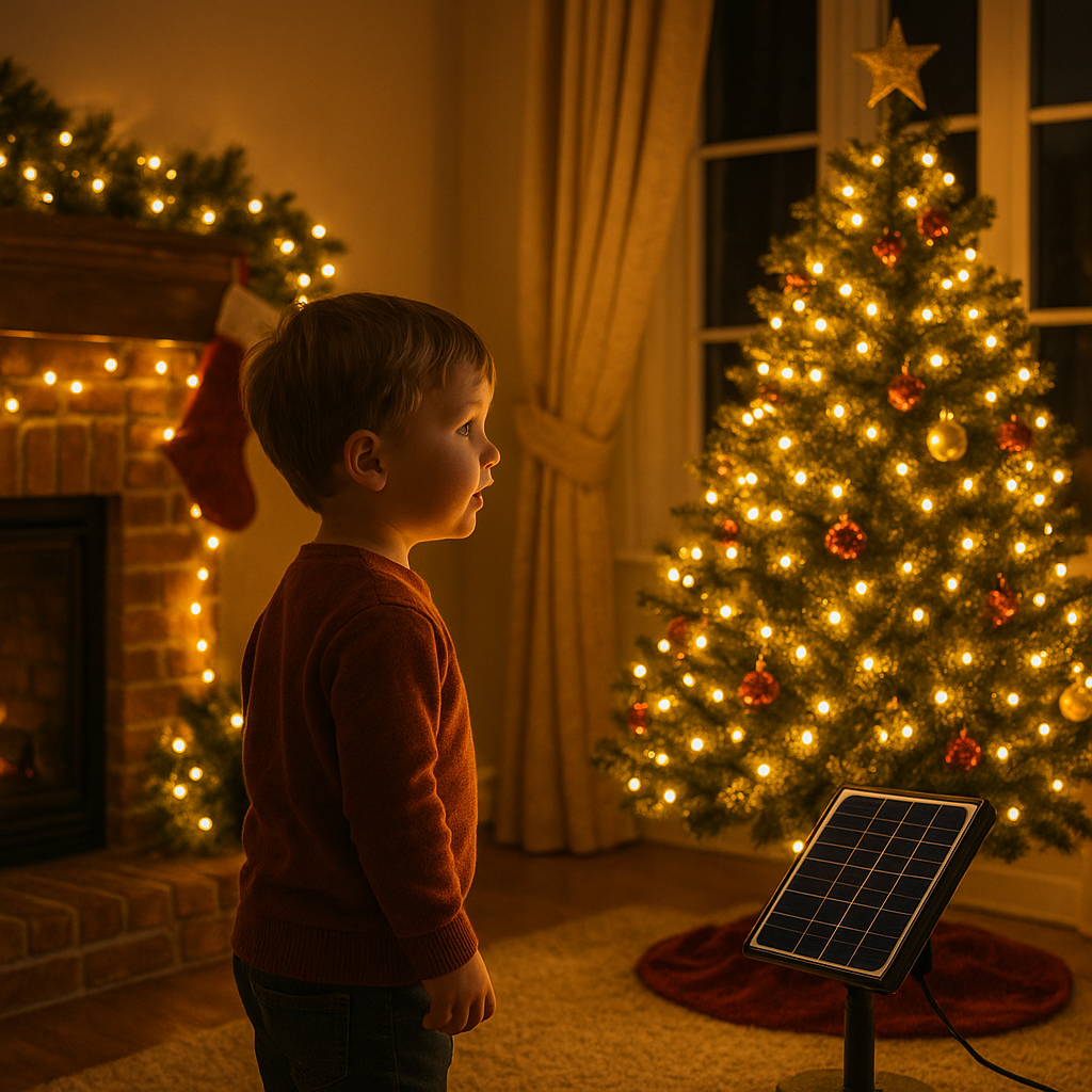 Luces solares navideñas de 20 m y 170led