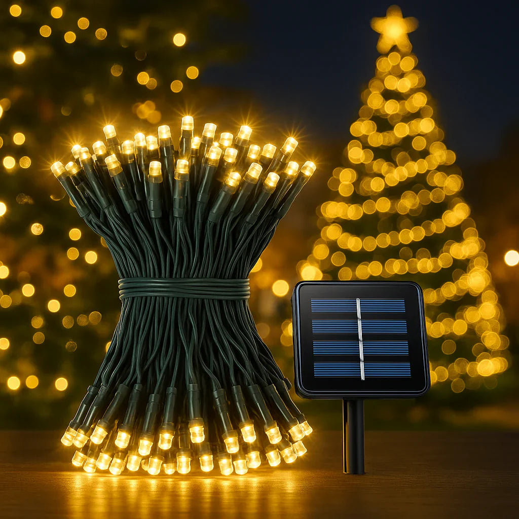 Luces solares navideñas de 20 m y 170led